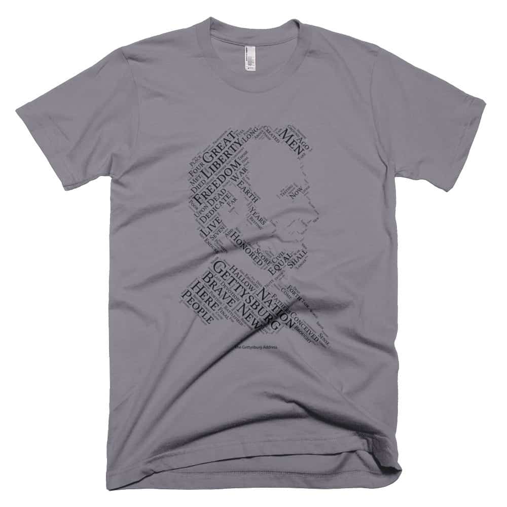 Gettysburg Address T-shirt - Slate