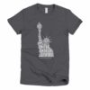 Lady Liberty T-shirt - Asphalt