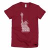 Statue of Liberty T-shirt - Cranberry