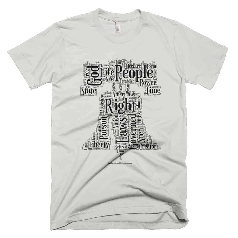 Pledge of Allegiance T-shirt - Creme