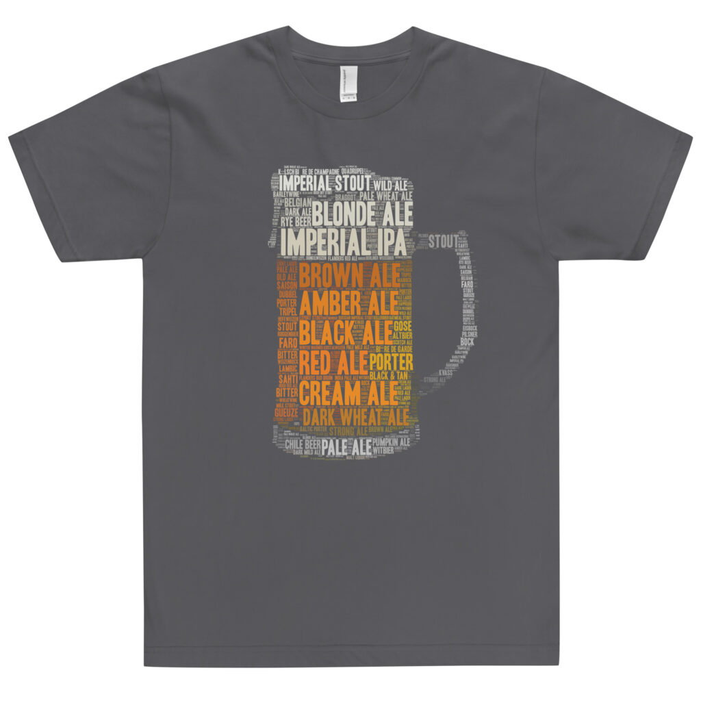 Beer styles tee-shirt